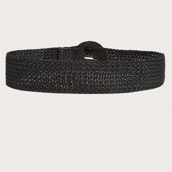 New Waxed Rope Braided Belt With D-shaped Buckle in Black - Picture 5 of 7